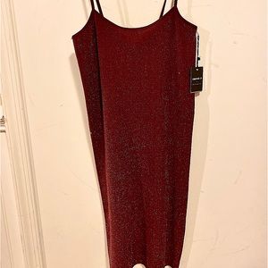 Sparkling Burgundy Bodycon Dress